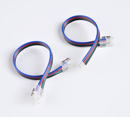 RGB LED نوار چراغ لوازم جانبی کانکتور نوار LED 4 پین