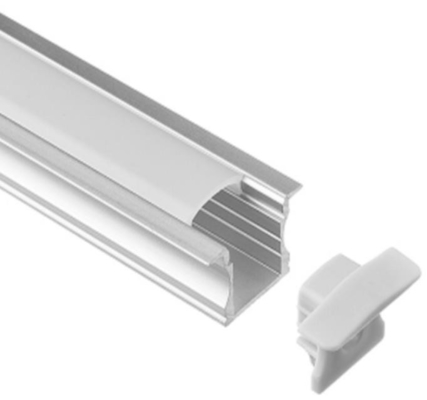 پروفیل آلومینیومی نور LED 25 × 14.5 میلی‌متری RoHS
