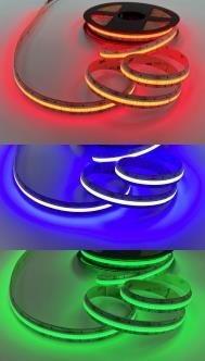 میلوود RGB LED COB Strip حمل و نقل سریع نوار LED Rgb 24 ولت IP20