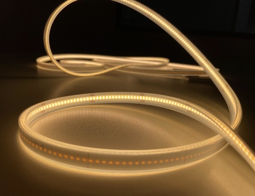 فلکسیبل ضد آب COB LED نوار نوار IP65 اکستروژن سیلیکون 3000K