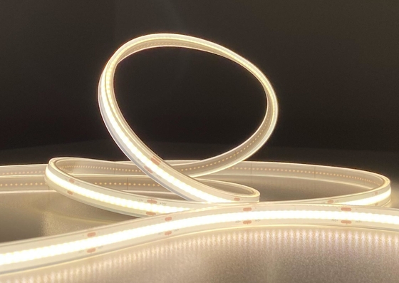 IP68 سیلیکون اکستروژن ضد آب COB LED نوار نوار نور انعطاف پذیر 24 ولت