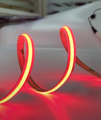 نوار LED COB رنگ قرمز خود چسب IP20 24V 10W / M 512 چیپس Red Cob سبک