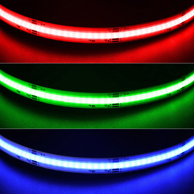630 چیپس Flexible COB RGB LED نوار 9W 10mm برای تزئین