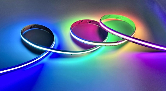 نوار LED آدرس پذیر COB 24 ولت نوار LED بدون نقطه RGB IP20