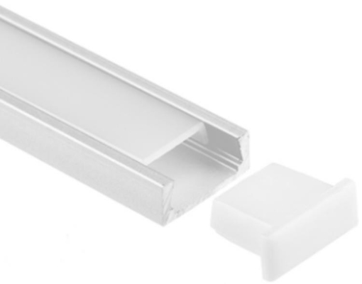 میلوود LED سبک پروفایل آلومینیومی 6063 15.9 x 6mm RoHS