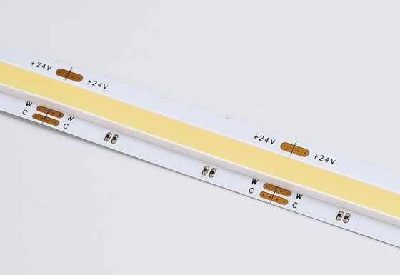 قابل تنظیم Cob Cct LED نوار نور Dynamic White 17.2w/M Double Line