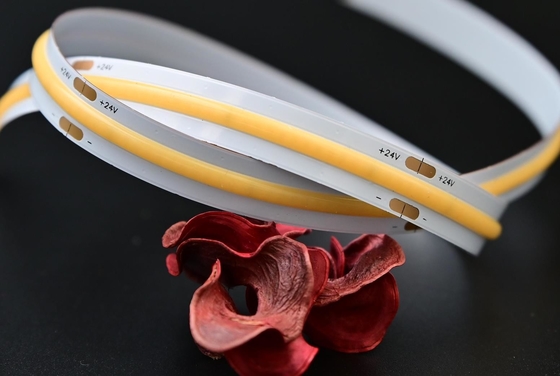 Hign CRI 10w Flexible Cob Led نوار IP20 504 چیپس 35.7mm طول