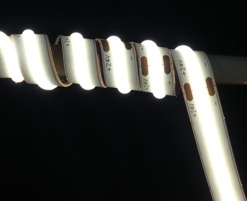 Hign CRI 10w Flexible Cob Led نوار IP20 504 چیپس 35.7mm طول